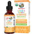 MaryRuth Organics USDA Organic Vitamin D Drops | Vitamin D3 Liquid | Sugar Free | Liquid Vitamin D Drops Immune Support for Infants & Toddlers | VIT D3 | Gluten Free | Non-GMO | 90-150 Servings