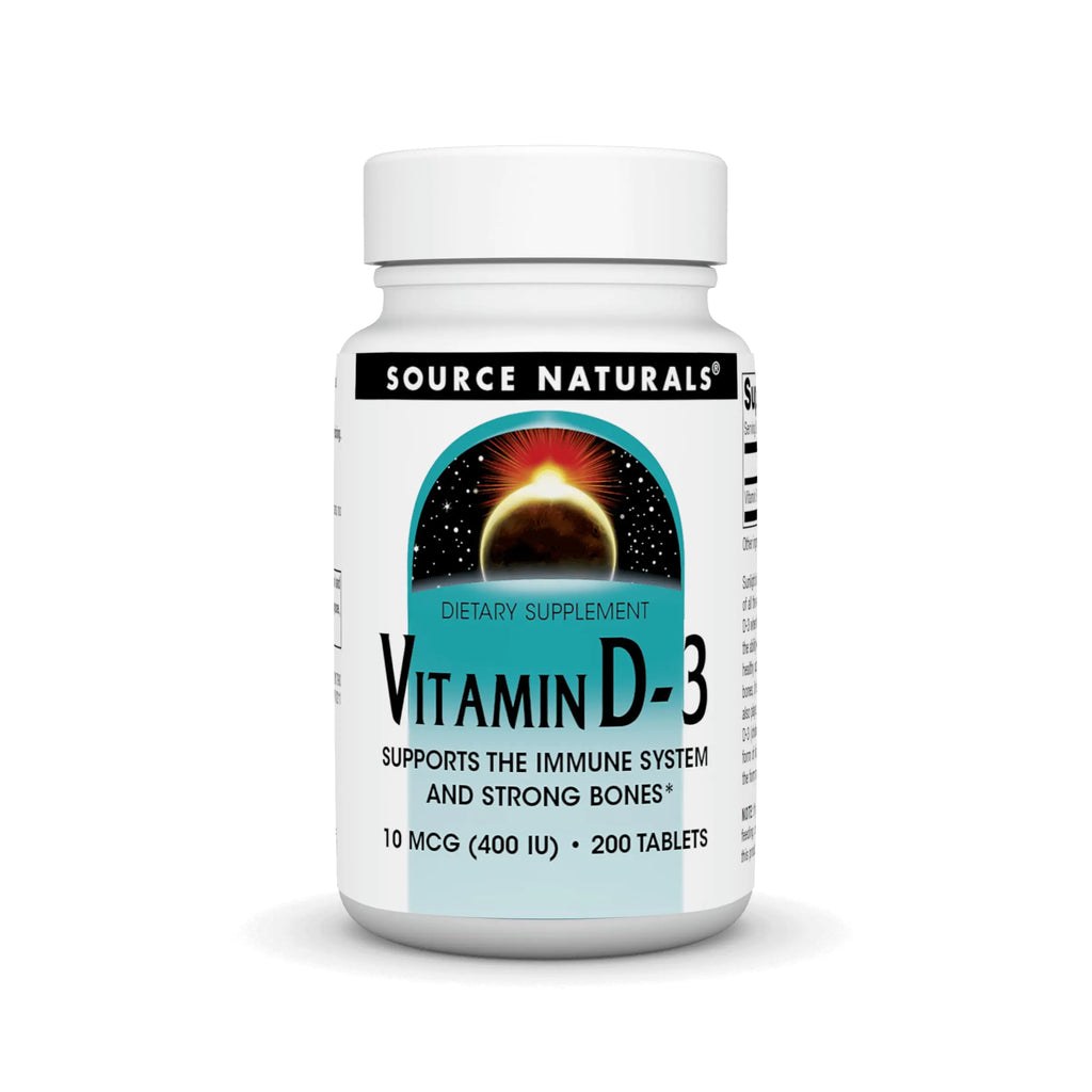 Source Naturals Vitamin D-3 400 IU 200 tablets